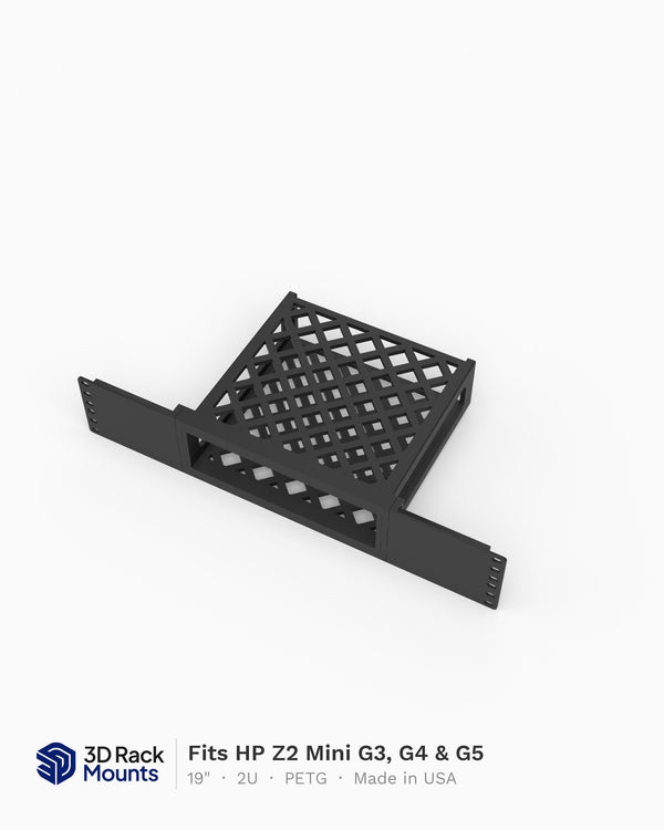 19" HP Z2 Mini G3, G4 & G5 Rack Mount - 2U