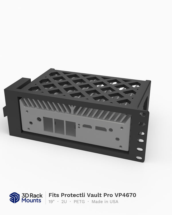 19" Protectli Vault Pro VP4670 Rack Mount - 2U (Modular)