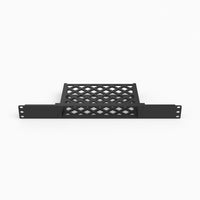 Full width view of the Nokia G-211M-C ONT mount spanning a 19 inch rack