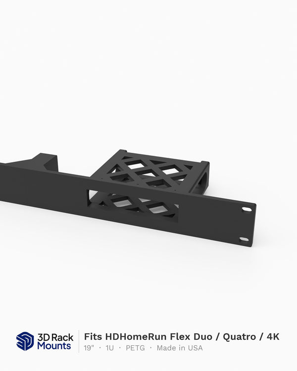 HDHomeRun Flex Duo, Quatro, 4K Rack Mount - 19" 1U (Modular)