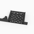Detail of the PETG lattice venting on the Fusion 2.5G rack mount