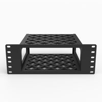 Ring Alarm Pro Base Station mini rack mount, angled view of the open lattice cage