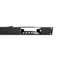 19 inch 3D printed 1U rack mount for GL.iNet Slate 7 travel router, front view