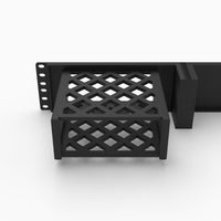 Rear view of the Protectli VP2430 rack mount lattice cradle