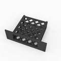 Top view of the 10 inch Fosi Audio ZH3 rack mount showing the vented tray