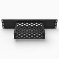 Rear view of the 19 inch Fortinet FortiGate 80F 2U rack mount