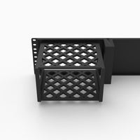 Rear view of the 19 inch WD My Cloud EX2 NAS rack mount showing cable access