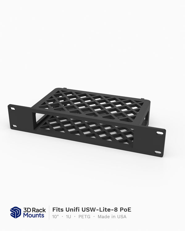 10" Unifi USW-Lite-8 PoE Mini Rack Mount - 1U