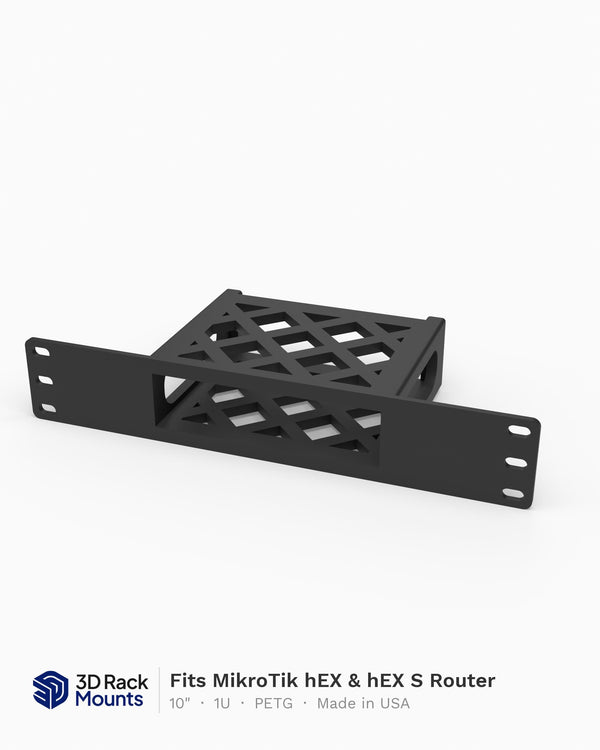 10" MikroTik hEX & hEX S Router Rack Mount - 1U