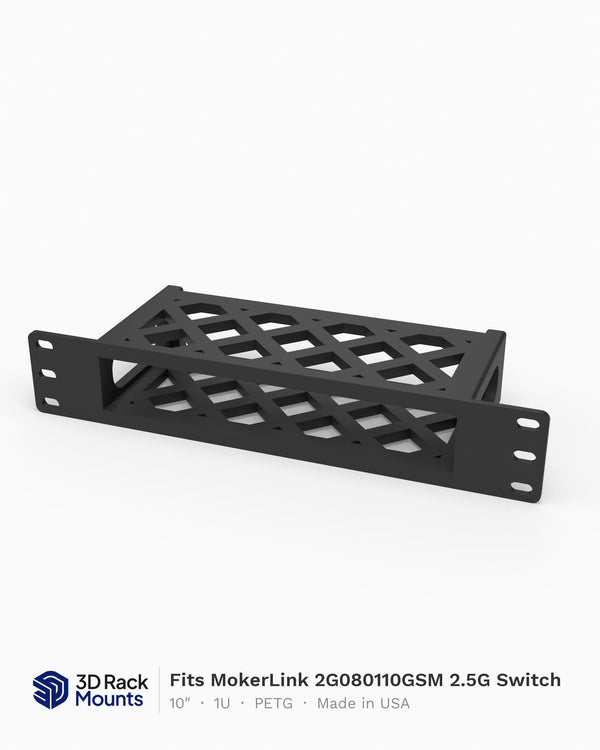 10" MokerLink 2G080110GSM 2.5G Switch Mini Rack Mount - 1U