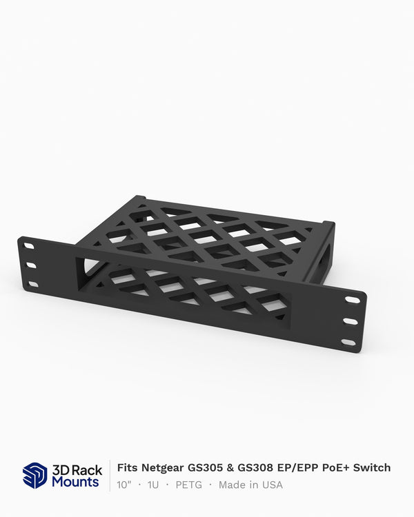 10" Netgear GS305EP & GS308EP PoE+ Switch Mini Rack Mount - 1U