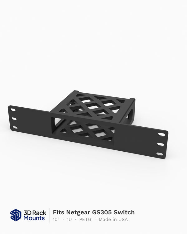 10" Netgear GS305 Switch Mini Rack Mount - 1U