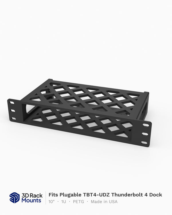 10" Plugable TBT4-UDZ Thunderbolt 4 Dock Rack Mount - 1U
