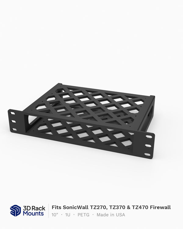 10" SonicWall TZ270, TZ370 & TZ470 Firewall Mini Rack Mount - 1U