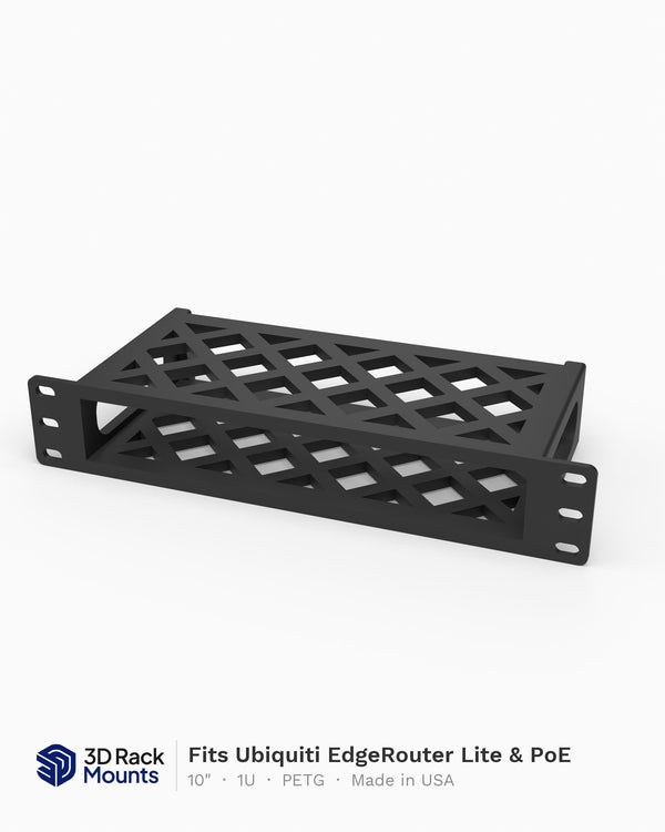 10" Ubiquiti EdgeRouter Lite & PoE Mini Rack Mount - 1U