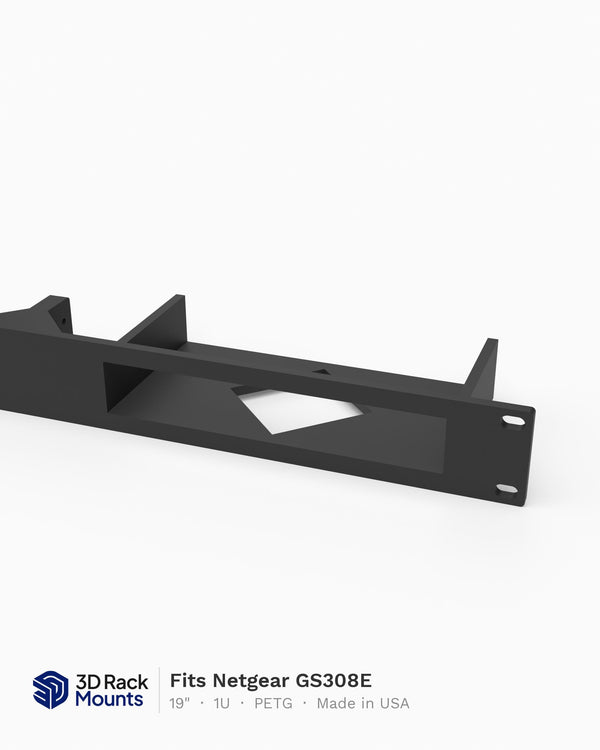 19" Netgear GS308E Rack Mount - 1U (Modular)