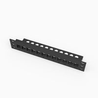 10" Rack Mount Patch Panel - 12 Keystone – view 3