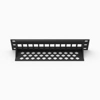 10" Rack Mount Patch Panel - 12 Keystone – view 4