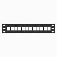 10" Rack Mount Patch Panel - 12 Keystone – view 5