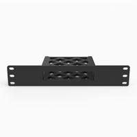 Xumo Stream Box ES1 mount shown head on in a 10 inch mini rack