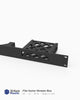19 inch 3D printed modular rack mount for the Xumo Stream Box ES1, front view
