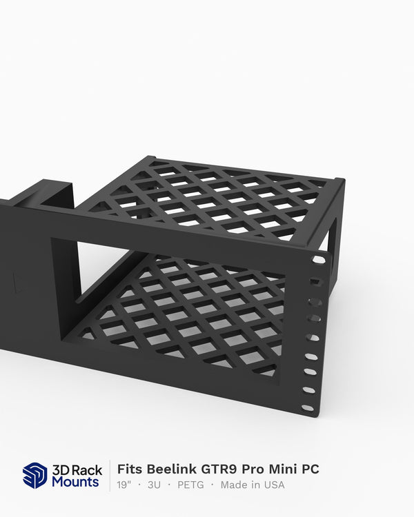 19" Beelink GTR9 Pro Mini PC Rack Mount - 3U (Modular)
