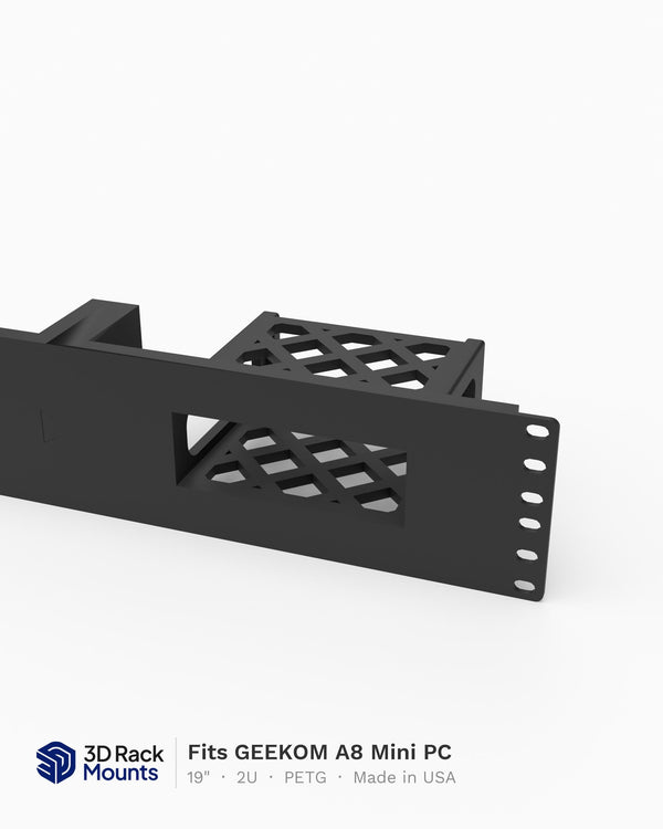 19" GEEKOM A8 Mini PC Rack Mount - 2U (Modular)