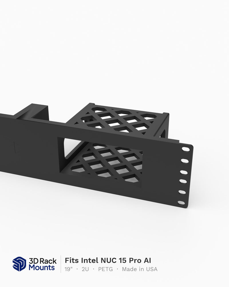 19" Intel NUC 15 Pro AI Rack Mount - 2U (Modular)