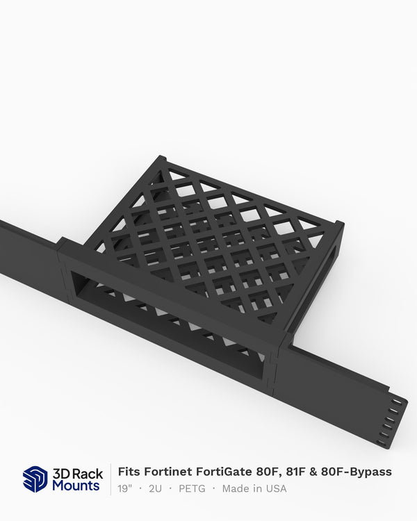 19" Fortinet FortiGate 80F, 81F & 80F-Bypass Rack Mount - 2U