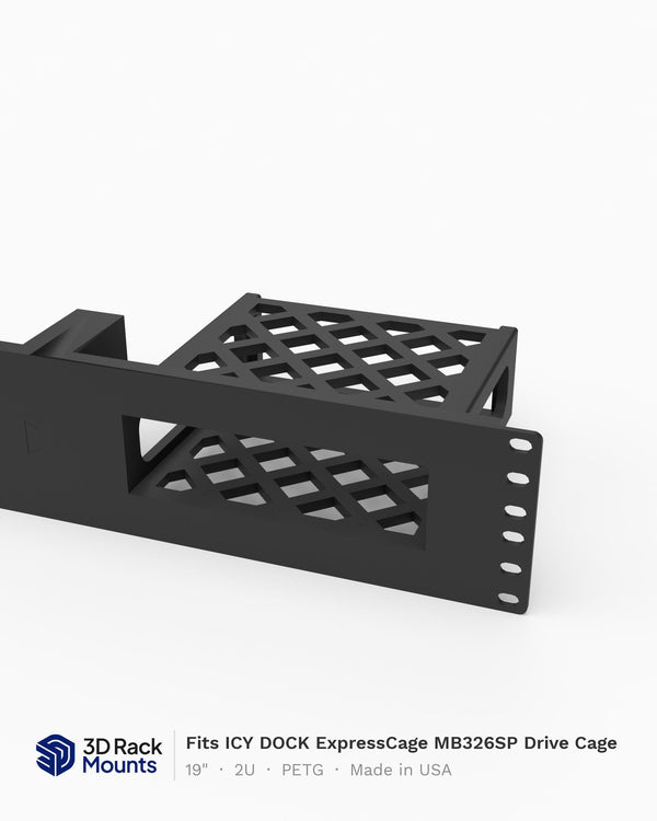 19" ICY DOCK ExpressCage MB326SP Drive Cage Rack Mount - 2U (Modular)