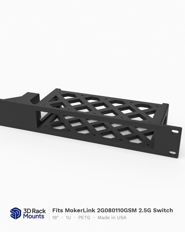 19" MokerLink 2G080110GSM 2.5G Switch Rack Mount - 1U (Modular)
