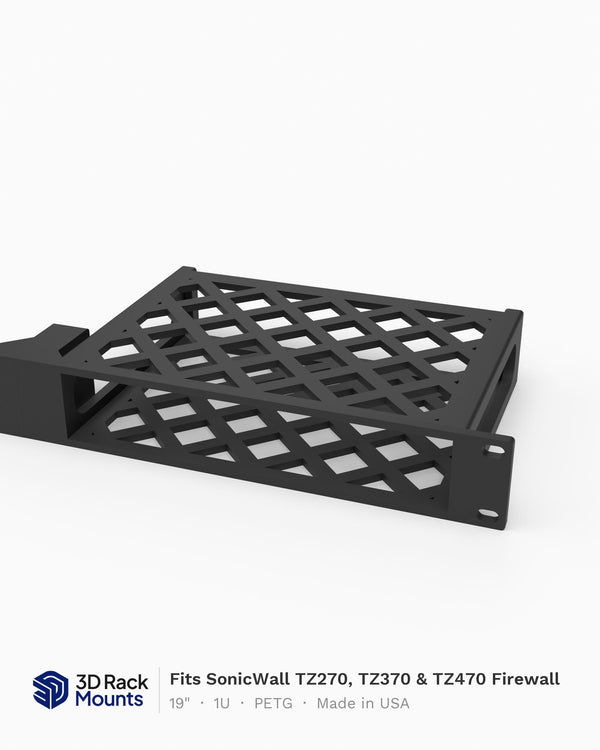 19" SonicWall TZ270, TZ370 & TZ470 Firewall Rack Mount - 1U (Modular)