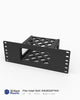 10 inch 3D printed mini rack mount for the Intel NUC DN2820FYKH, D34010WYKH and D54250WYKH, front view