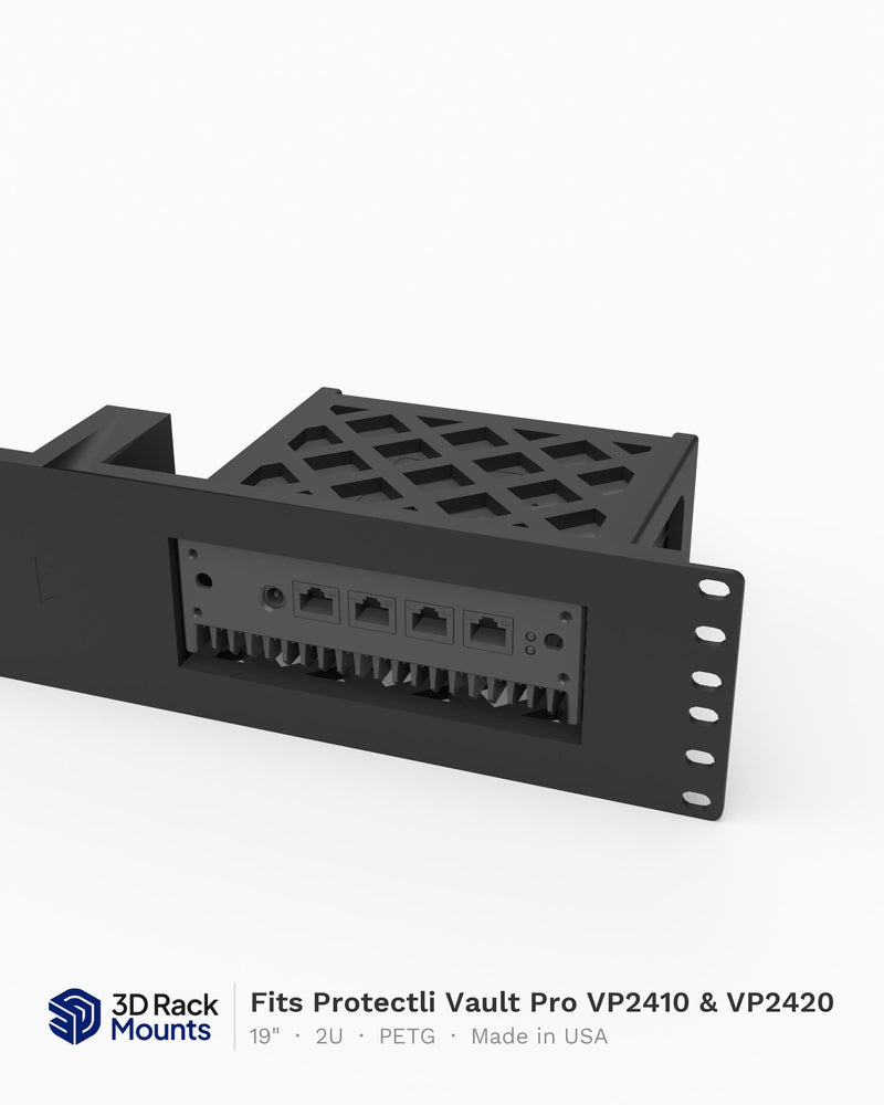 19" Protectli Vault Pro VP2410 & VP2420 Rack Mount - 2U (Modular)