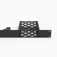 Fosi Audio V3 Mono 19 inch rack mount, angled view