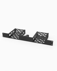 Double configuration holding two Fosi V3 Mono amplifiers side by side