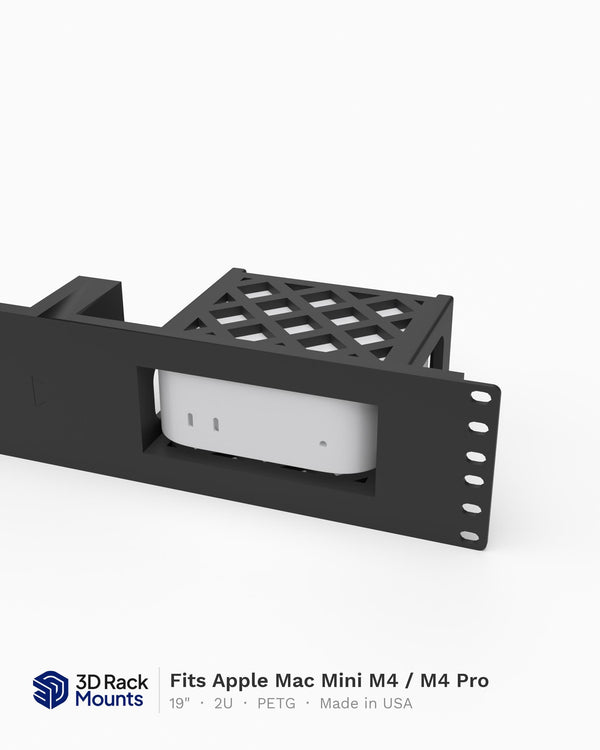 Apple Mac Mini M4 / M4 Pro 19" Rack Mount - 2U (Modular)