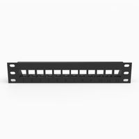 10" Rack Mount Patch Panel - 12 Keystone – view 2