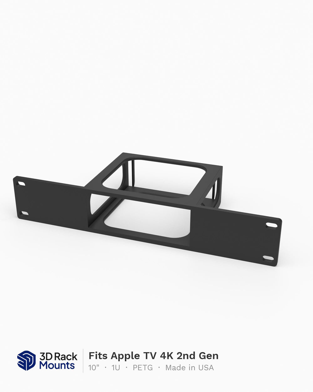Apple TV 4K 2nd Gen 10" Mini Rack Mount - 1U