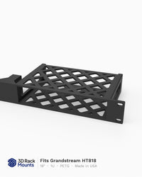 19" Grandstream HT818 ATA Rack Mount - 1U (Modular)
