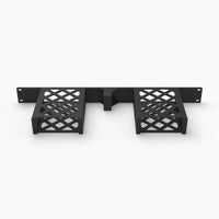 Rear view of the double Fosi V3 Mono rack mount