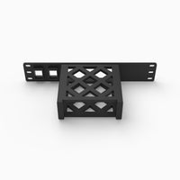 10" Unifi Express (UX) & Unifi Gateway Lite (UXG) Mini Rack Mount w/2 Keystones – view 4
