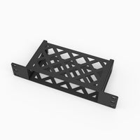 Top view of the GL.iNet Comet X mini rack mount showing the vented cage