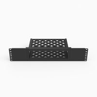 Full view of the 19 inch 2U Fosi Audio ZP3 rack mount showing both rack ears