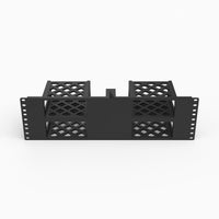 Full width view of the four bay Intel NUC7 BNH rack mount