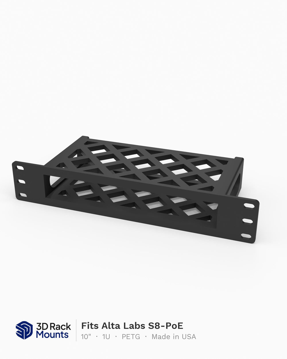 10" Alta Labs S8-PoE Switch Mini Rack Mount - 1U