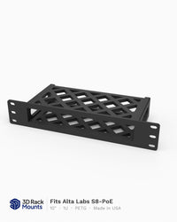 10" Alta Labs S8-PoE Switch Mini Rack Mount - 1U