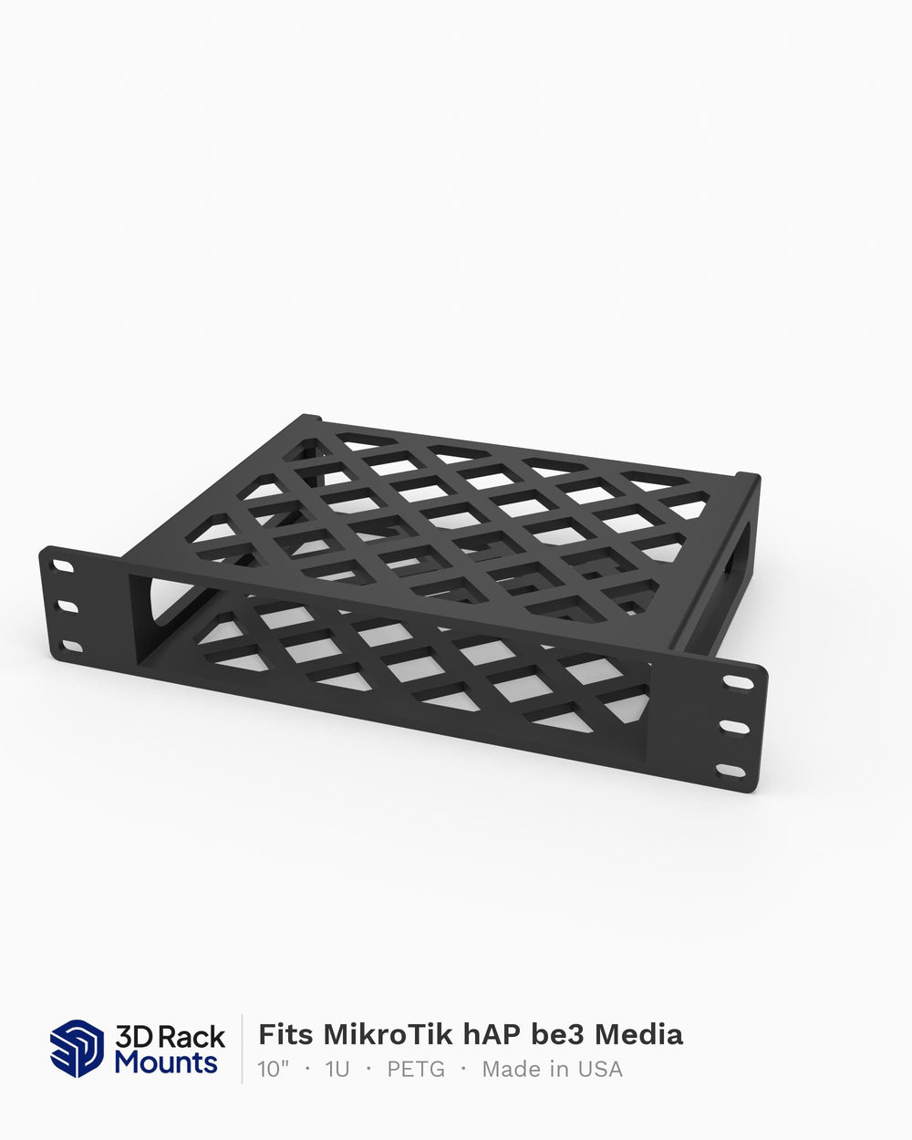 10" MikroTik hAP be3 Media Wi-Fi 7 Router Mini Rack Mount - 1U