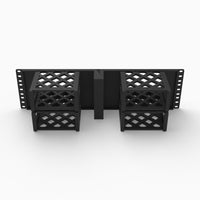 Rear view of the four bay Intel NUC7 BNH 3U rack mount