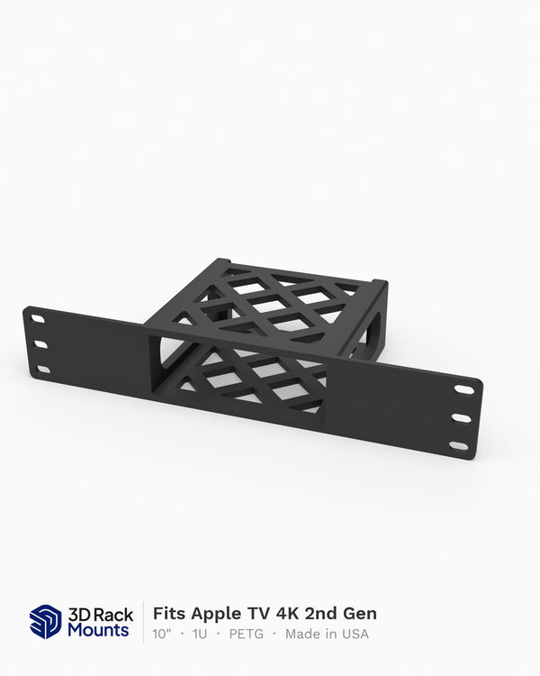 Apple TV 4K 2nd Gen 10" Mini Rack Mount - 1U